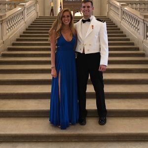 WORN ONCE!Free People Lille Maxi Dress Royal Blue